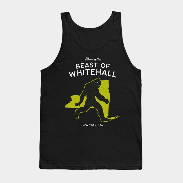 Home of the Beast of Whitehall - New York USA Cryptid Tank Top by Strangeology